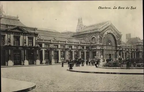 Ak Charleroi Wallonien Hennegau, La Gare du Sud