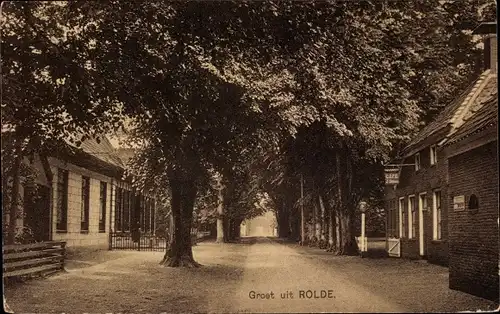 Ak Rolde Drenthe Niederlande, Straßenpartie