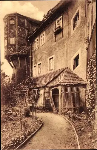 Ak Meißen in Sachsen, Alter Domherrenhof auf der afranischen Freiheit