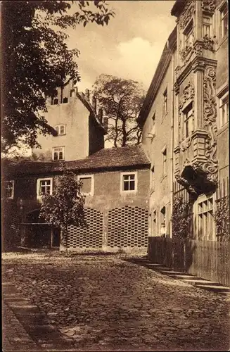 Ak Meißen in Sachsen, Ökonomiehof der Fürstenschule