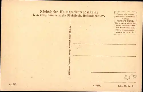 Ak Meißen in Sachsen, Alt-Meißen, Alter Hof, Sächsische Heimatschutzpostkarte