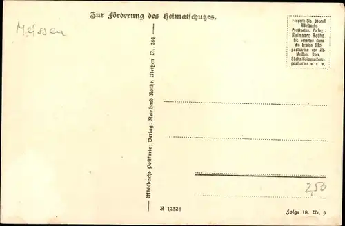 Ak Siebeneichen Meißen in Sachsen, Schloss Siebeneichen, altes, malerisches Forsthaus