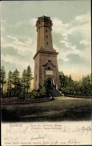 Ak Rochlitz an der Mulde, Turm des Rochlitzer Berges, Friedrich-August-Turm