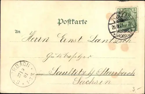 Ak Zwickau in Sachsen, Partie bei der Paradiesbrücke