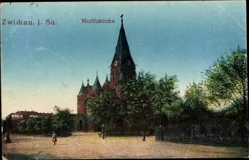 Ak Zwickau in Sachsen, Moritzkirche
