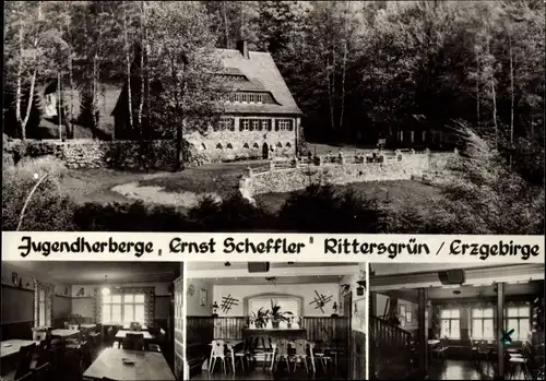 Ak Rittersgrün Breitenbrunn im Erzgebirge, Jugendherberge Ernst Scheffler
