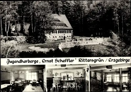 Ak Rittersgrün Breitenbrunn im Erzgebirge, Jugendherberge Ernst Scheffler