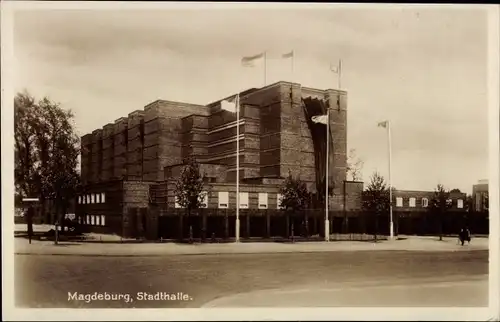 Ak Magdeburg an der Elbe, Stadthalle