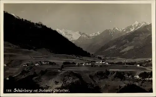 Ak Schönberg im Stubaital in Tirol, schöne Detailansicht