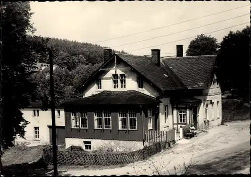 Ak Königswalde im Erzgebirge, Konsum-Gaststätte Brettmühle