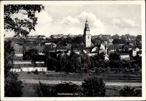 Ak Frankenberg in Sachsen, Teilansicht, Kirche