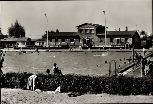 Ak Waltershausen in Thüringen, Schwimmbad