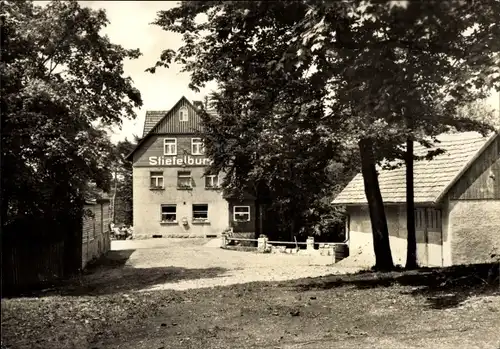 Ak Klettbach in Thüringen, Berggaststätte Stiefelburg