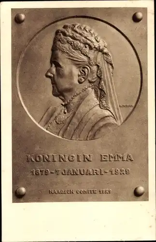 Ak Niederländisches Königshaus, Königin Emma