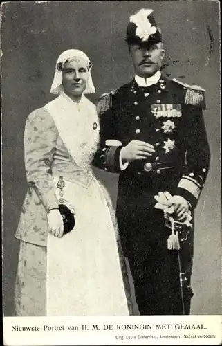 Ak Königin Wilhelmina der Niederlande, Prinz Hendrik der Niederlande