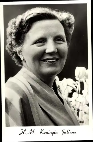 Ak Niederländisches Königshaus, Königin Juliana, Portrait