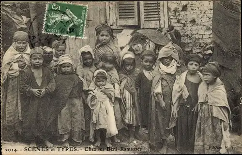 Ak Algerien, Scene et Types, Chez les Beni Ramasses