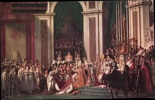 Künstler Ak David, J. L., Notre Dame de Paris, Sacre de Napoleon Ier