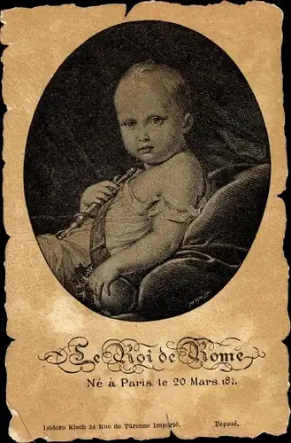 Ak Napoleon II, Roi de Rome, Portrait