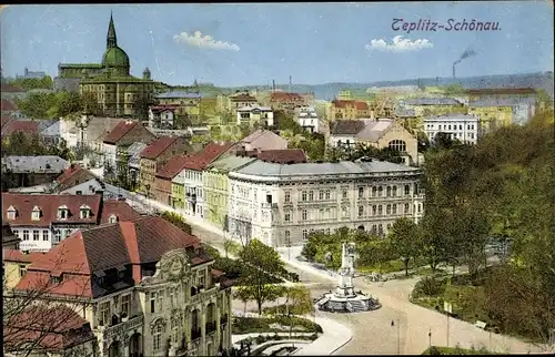 Ak Teplice Teplitz Schönau Reg. Aussig, Stadtansicht