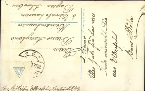 Ak Glückwunsch Neujahr, Frau mit Schlitten