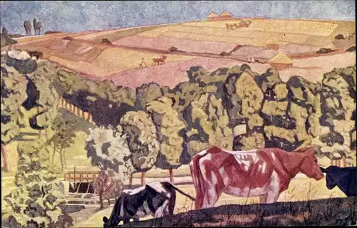 Künstler Ak Westermann, G., Heuvelland-Schap in Zuid-Limburg