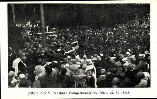 Ak Wien, X. Dt. Sängerbundesfest 1928, Festzug