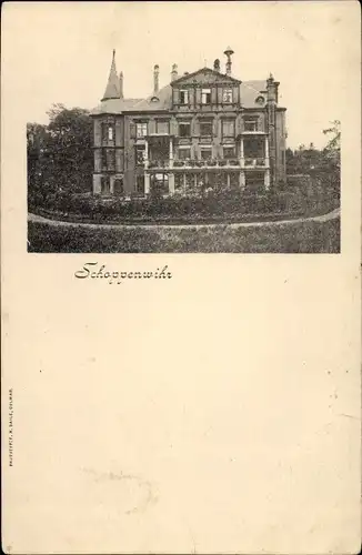 Ak Bennwihr Bennweier Elsass Haut Rhin, Schoppenwihr, Schloss im Park