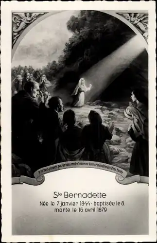 Ak Lourdes Hautes Pyrénées, Ste. Bernadette