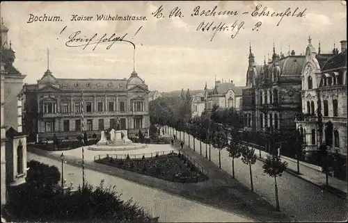 Ak Bochum im Ruhrgebiet, Kaiser Wilhelmstraße