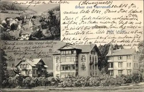 Ak Bad Herrenalb im Schwarzwald, Hotel Lacher