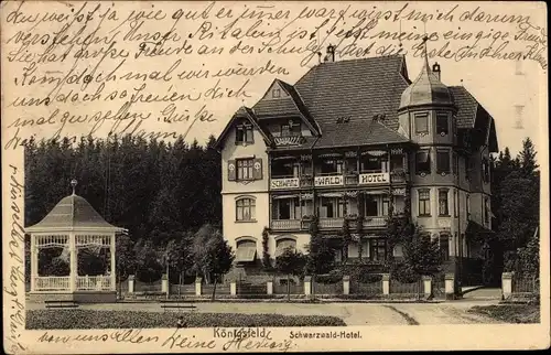 Ak Königsfeld im Schwarzwald Baden, Schwarzwald Hotel