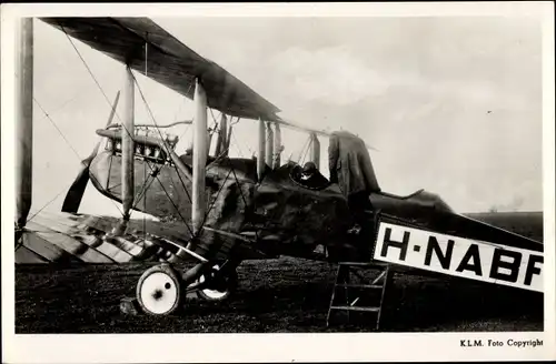 Ak Niederländisches Zivilflugzeug, KLM, De Havilland 9, H NABF
