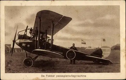 Ak Zivilflugzeug, De Fokker passagiersvliegmachine