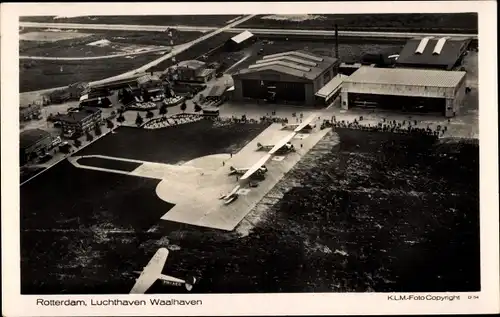 Ak Rotterdam Südholland Niederlande, Luchthaven Waalhaven