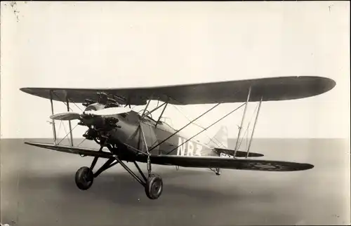 Ak Italienisches Militärflugzeug, Schoolvliegtuig Breda Ba 25