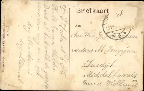 Ak Niederländisches Kriegsschiff, Hr. Ms. Torpedoboot G10