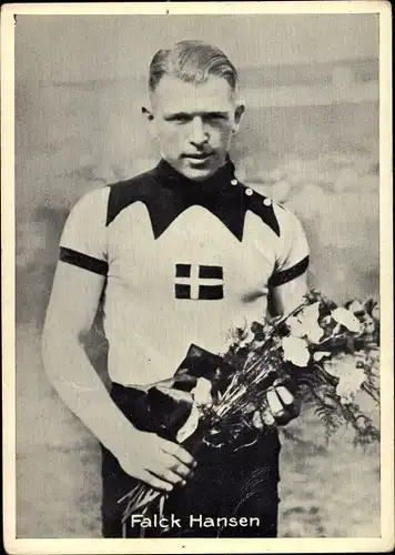 Ak Falck Hansen, Portrait, Radsport
