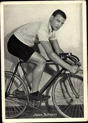 Ak Jean Schorn, Portrait, Radsport, Fahrrad