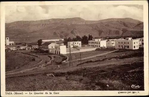 Ak Taza Marokko, Le Quartier de la Gare