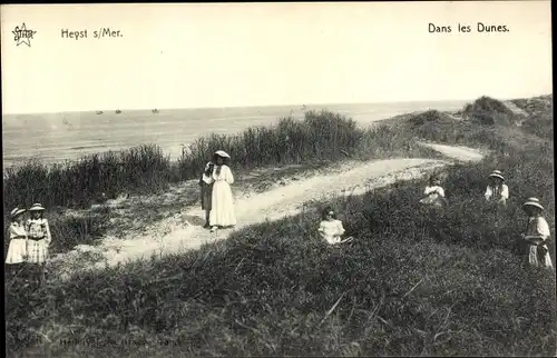 Ak Knokke Heist Heyst Knocke sur Mer Westflandern, Dans les Dunes