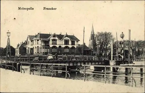 Ak Franeker Friesland Niederlande, Molenpolle