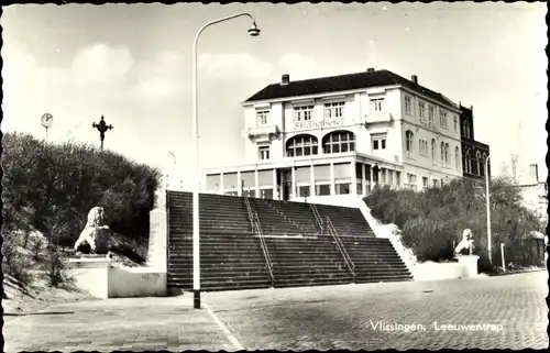 Ak Vlissingen Zeeland Niederlande, Leeuwentrap, Strandhotel