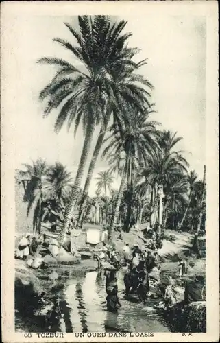 Ak Tozeur Tunesien, Un oued dans l'Oasis