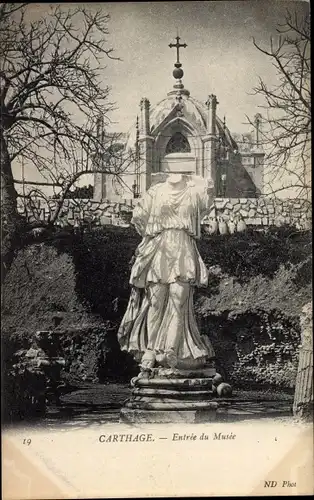 Ak Carthage Karthago Tunesien, Entree du Musee