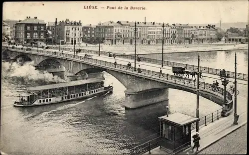 Ak Liège Lüttich Wallonien, Pont de la Boverie