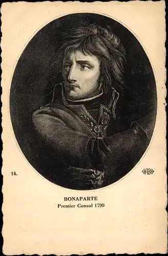 Ak Les Etapes de Napoleon, Bonaparte Ier Consul