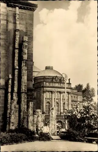 Ak Karl Marx Stadt Chemnitz in Sachsen, Museum mit versteinertem Wald und Oper