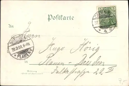 Ak Chemnitz in Sachsen, Körnerplatz