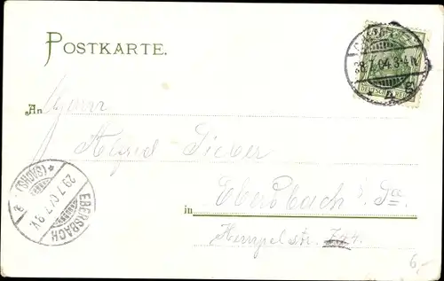 Ak Chemnitz in Sachsen, Becker-Denkmal und Börse